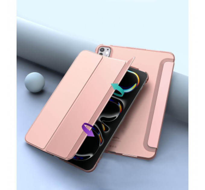Чохол до планшета BeCover Tri Fold Hard Apple iPad Pro 11" M4 2024 Pink (711728)
