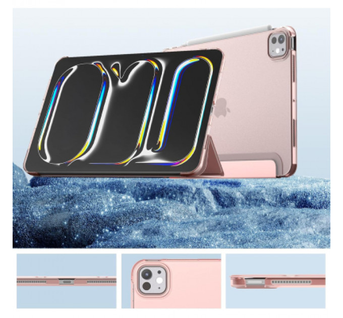 Чохол до планшета BeCover Tri Fold Hard Apple iPad Pro 11" M4 2024 Pink (711728)