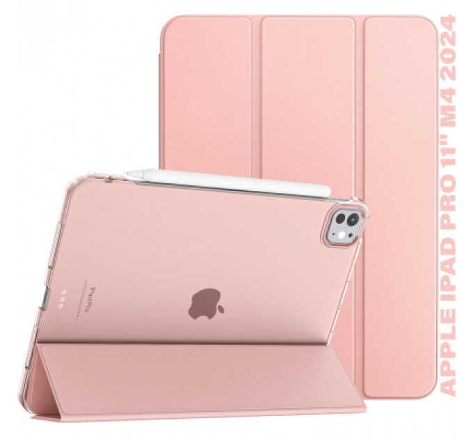 Чохол до планшета BeCover Tri Fold Hard Apple iPad Pro 11" M4 2024 Pink (711728)
