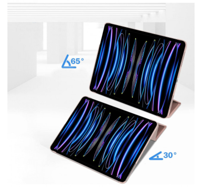 Чохол до планшета BeCover Tri Fold Hard Apple iPad Pro 12.9 2020/2021/2022 Pink (711721)