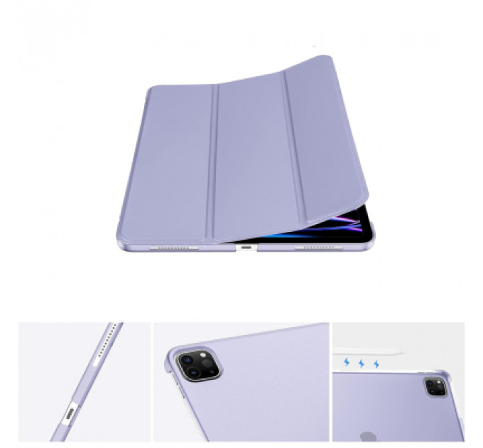 Чохол до планшета BeCover Tri Fold Hard Apple iPad Pro 12.9 2020/2021/2022 Purple (711722)