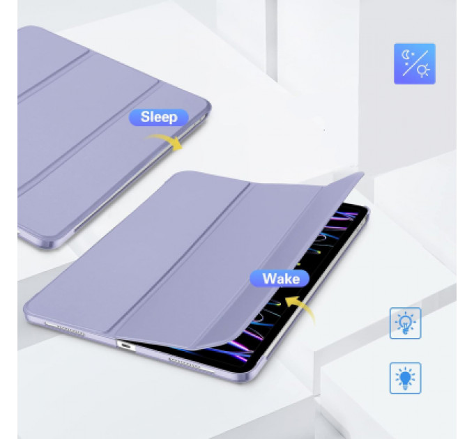 Чохол до планшета BeCover Tri Fold Hard Apple iPad Pro 12.9 2020/2021/2022 Purple (711722)