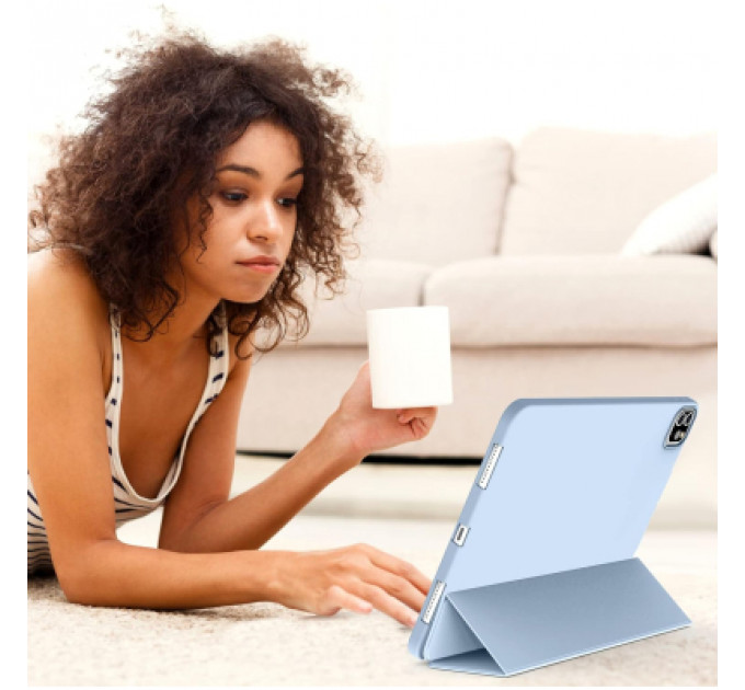 Чохол до планшета BeCover Tri Fold Soft TPU Silicone Apple iPad Air 13" M2 2024 Light Blue (711741)