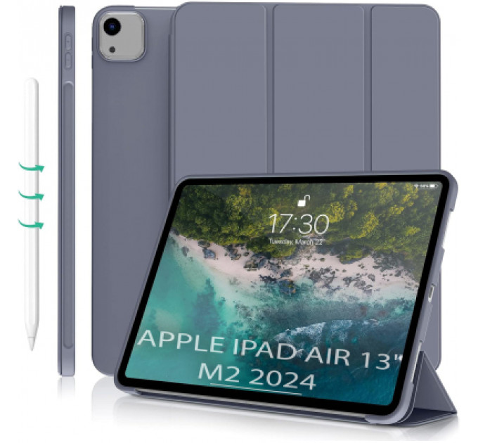 Чохол до планшета BeCover Tri Fold Soft TPU Silicone Apple iPad Air 13" M2 2024 Purple (711743)