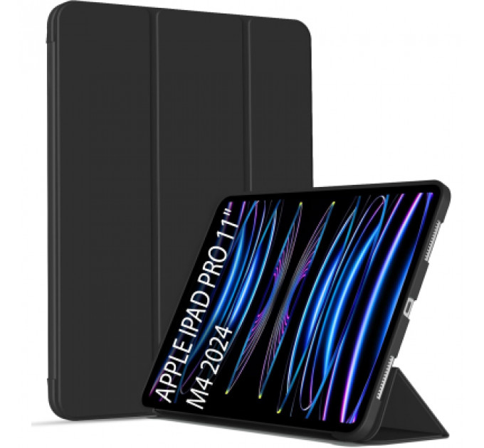 Чохол до планшета BeCover Tri Fold Soft TPU Silicone Apple iPad Pro 11" M4 2024 Black (711744)