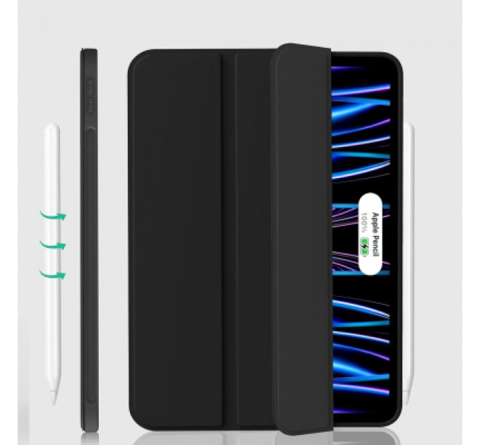 Чохол до планшета BeCover Tri Fold Soft TPU Silicone Apple iPad Pro 11" M4 2024 Black (711744)