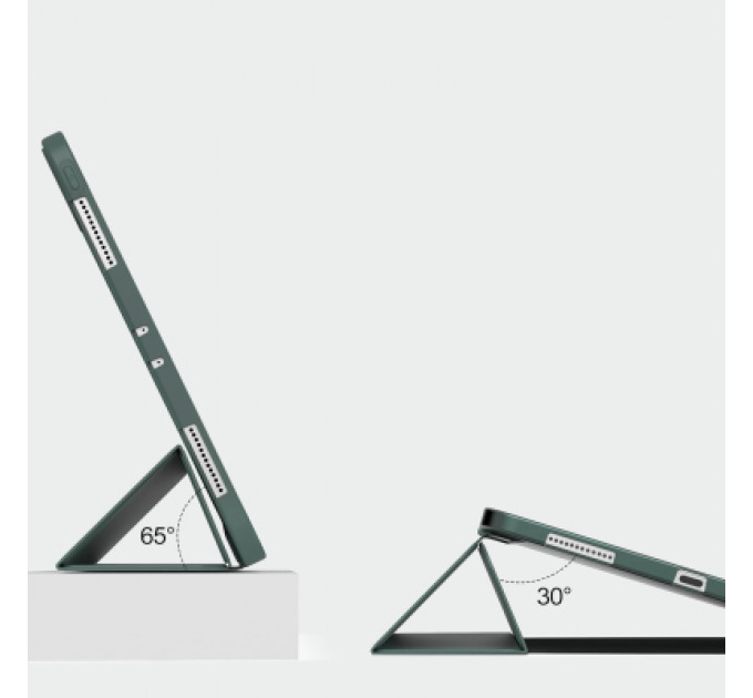 Чохол до планшета BeCover Tri Fold Soft TPU Silicone Apple iPad Pro 11" M4 2024 Dark Green (711746)