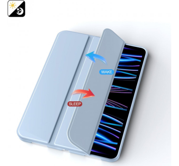 Чохол до планшета BeCover Tri Fold Soft TPU Silicone Apple iPad Pro 11" M4 2024 Light Blue (711748)