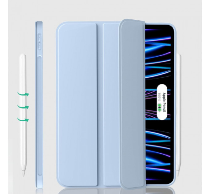 Чохол до планшета BeCover Tri Fold Soft TPU Silicone Apple iPad Pro 11" M4 2024 Light Blue (711748)