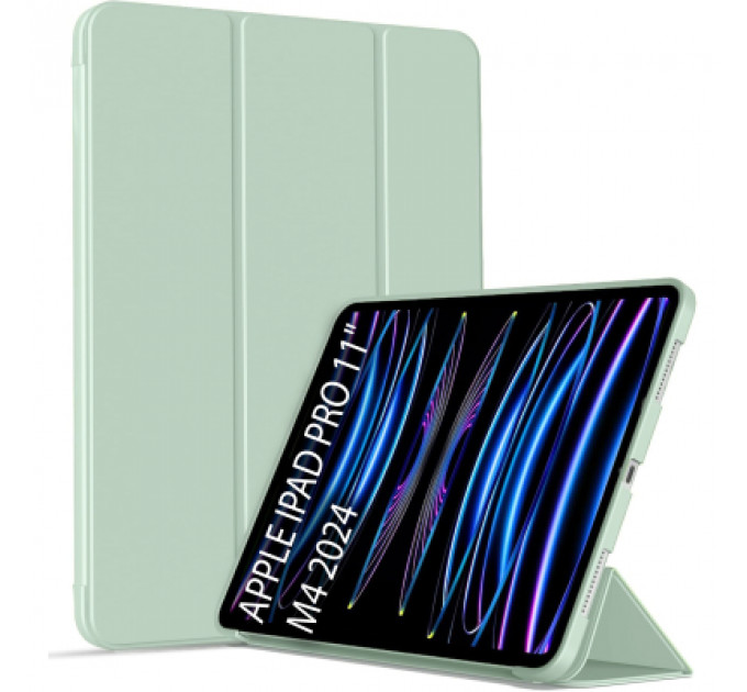 Чохол до планшета BeCover Tri Fold Soft TPU Silicone Apple iPad Pro 11" M4 2024 Light Green (711747)