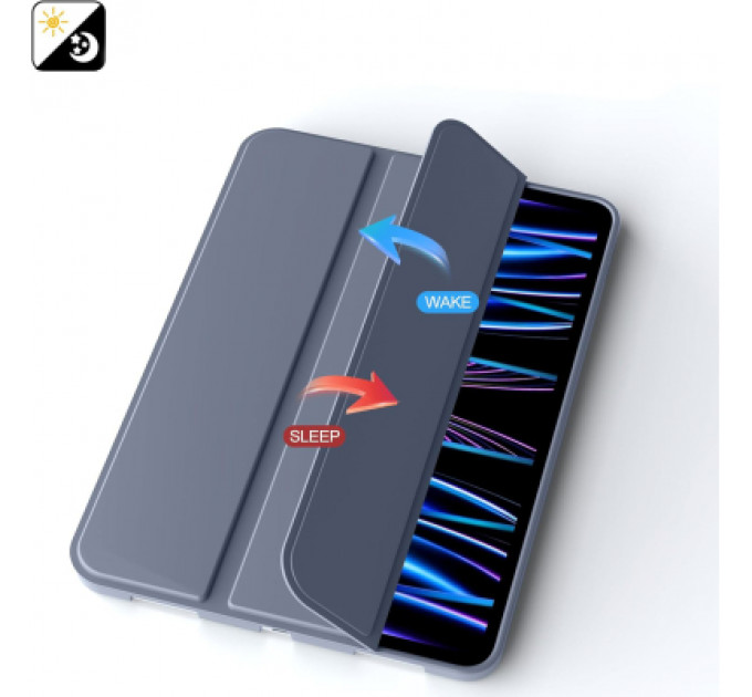 Чохол до планшета BeCover Tri Fold Soft TPU Silicone Apple iPad Pro 11" M4 2024 Purple (711749)