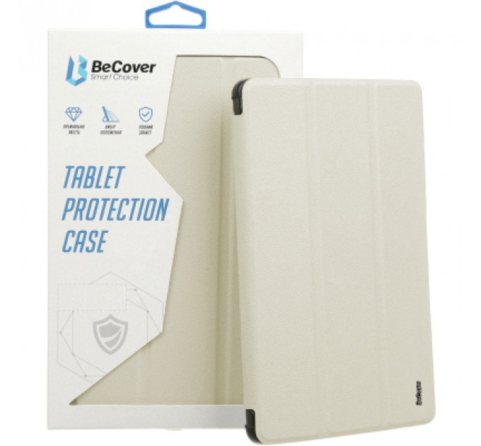 Чохол до планшета BeCover Tri Fold Soft TPU Silicone Apple iPad Pro 12.9 2020/2021/2022 Beige (711736)