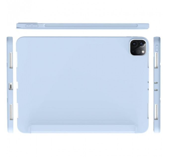 Чохол до планшета BeCover Tri Fold Soft TPU Silicone Apple iPad Pro 12.9 2020/2021/2022 Light Blue (711737)