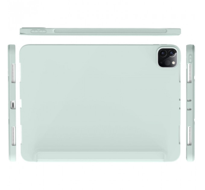 Чохол до планшета BeCover Tri Fold Soft TPU Silicone Apple iPad Pro 12.9 2020/2021/2022 Light Green (711738)