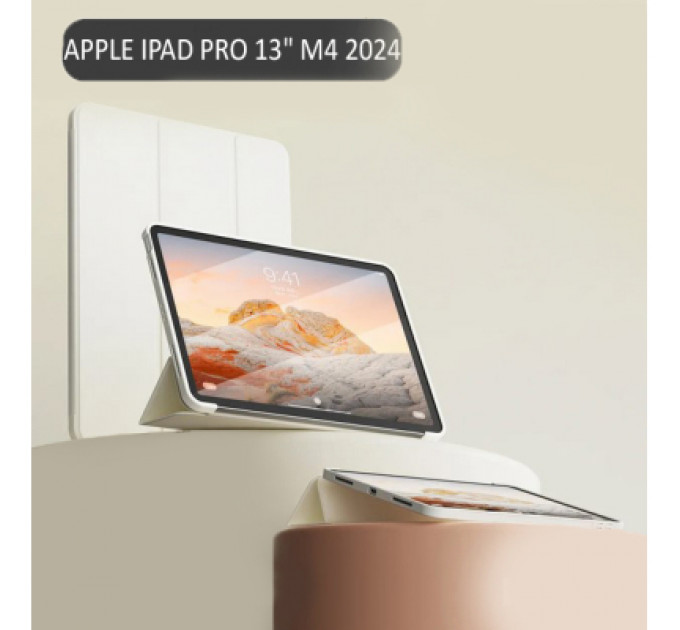 Чохол до планшета BeCover Tri Fold Soft TPU Silicone Apple iPad Pro 13" M4 2024 Beige (711751)