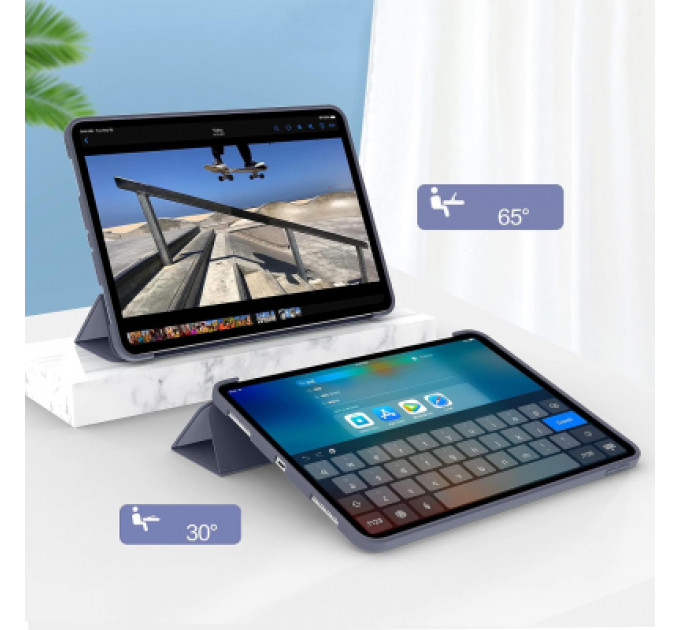 Чохол до планшета BeCover Tri Fold Soft TPU Silicone Apple iPad Pro 13" M4 2024 Purple (711754)