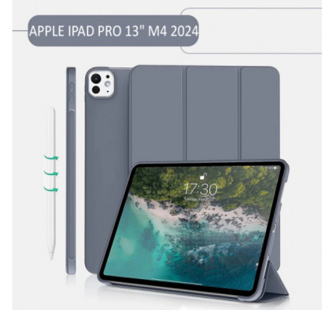 Чохол до планшета BeCover Tri Fold Soft TPU Silicone Apple iPad Pro 13" M4 2024 Purple (711754)