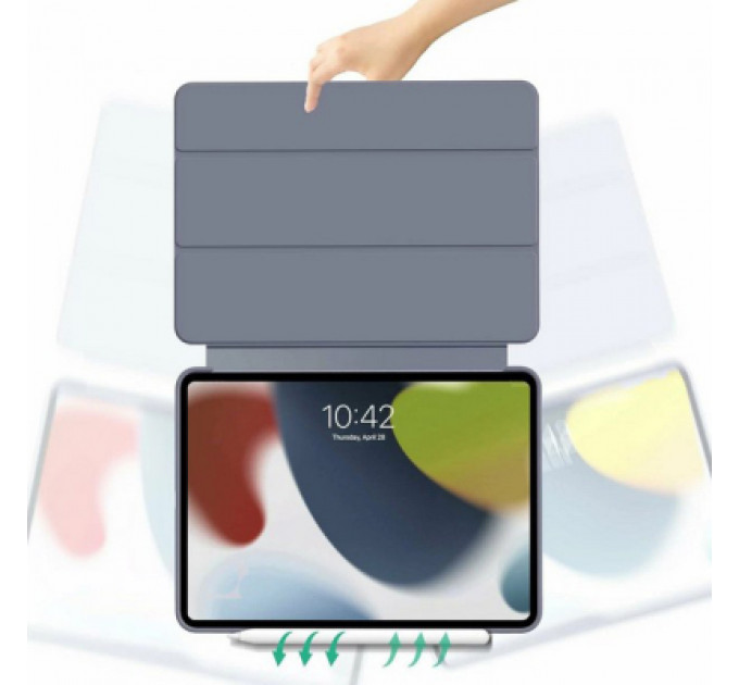 Чохол до планшета BeCover Tri Fold Soft TPU Silicone Apple iPad Pro 13" M4 2024 Purple (711754)