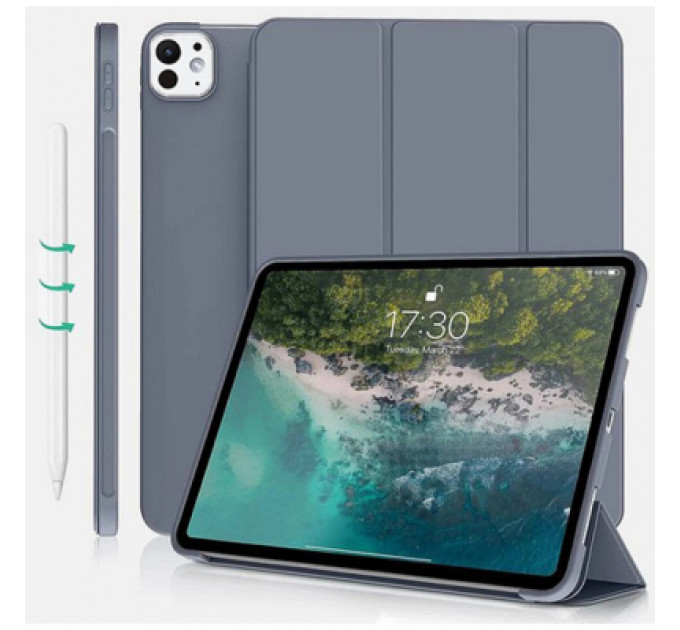 Чохол до планшета BeCover Tri Fold Soft TPU Silicone Apple iPad Pro 13" M4 2024 Purple (711754)