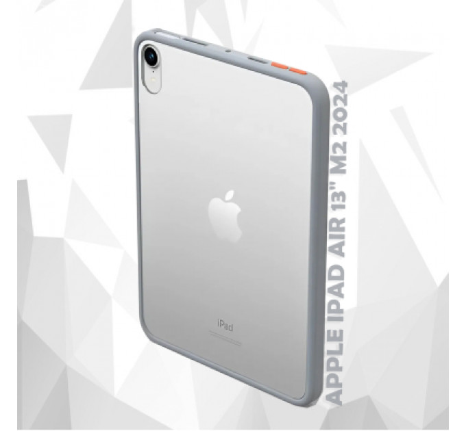 Чохол до планшета BeCover Transparancy Shell Edge Gray Apple iPad Air 13" M2 2024 (711688)