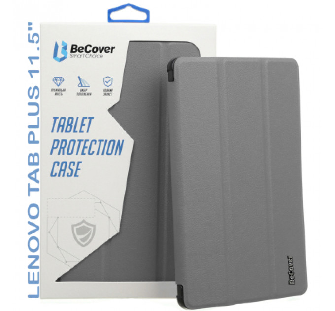 Чохол до планшета BeCover Smart Case Lenovo Tab Plus 11.5" Gray (711841)