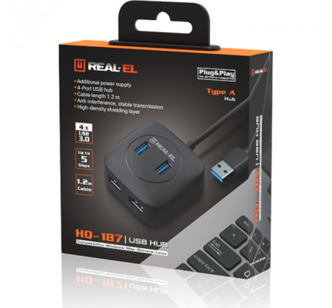 Концентратор REAL-EL HQ-187 black (EL123110010)