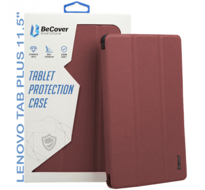Чохол до планшета BeCover Smart Case Lenovo Tab Plus 11.5" Red Wine (711886)