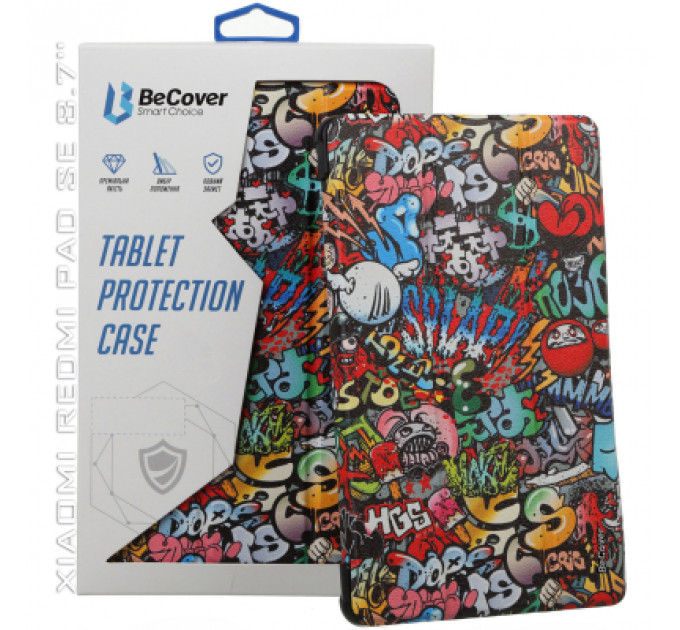 Чохол до планшета BeCover Smart Case Xiaomi Redmi Pad SE 8.7" Graffiti (711913)