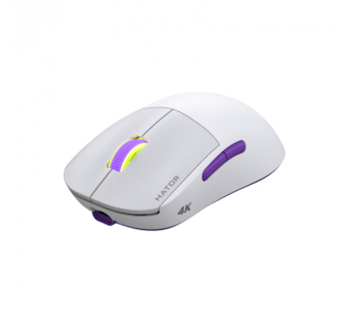 Мишка Hator Quasar 2 Ultra 4K Wireless/Bluetooth/USB White/Lilac (HTM571WL)