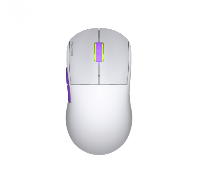 Мишка Hator Quasar 2 Ultra 4K Wireless/Bluetooth/USB White/Lilac (HTM571WL)