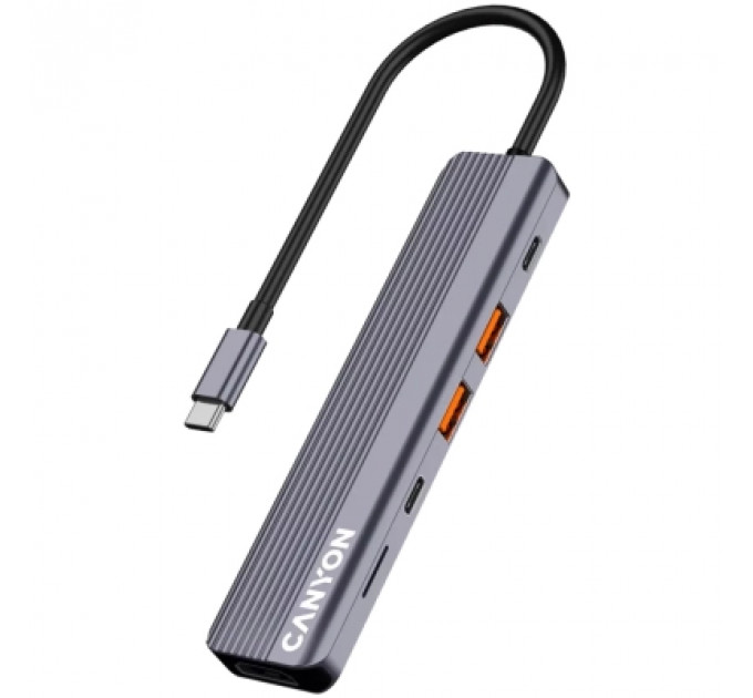 Порт-реплікатор Canyon Docking Station DS-17 6 in 1 4k USB-C hub (CNS-TDS17)