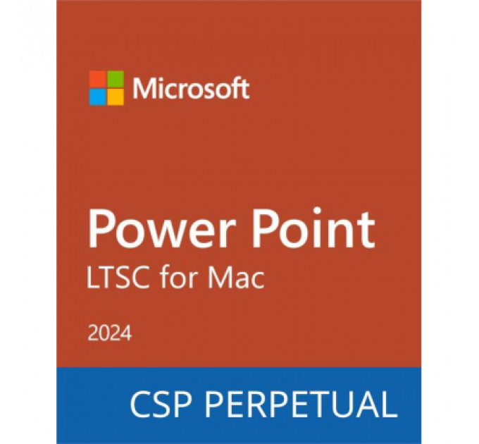 Офісний додаток Microsoft PowerPoint LTSC for Mac 2024 Commercial Software, Perpetual (DG7GMGF0PN46_0002)