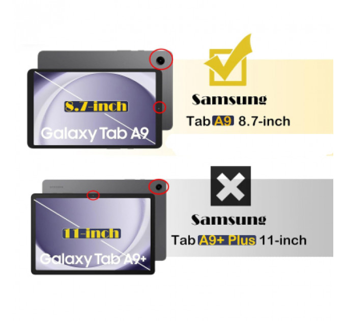Чохол до планшета BeCover Protected Cover Samsung Galaxy Tab A9 SM-X115 8.7" Black (711874)