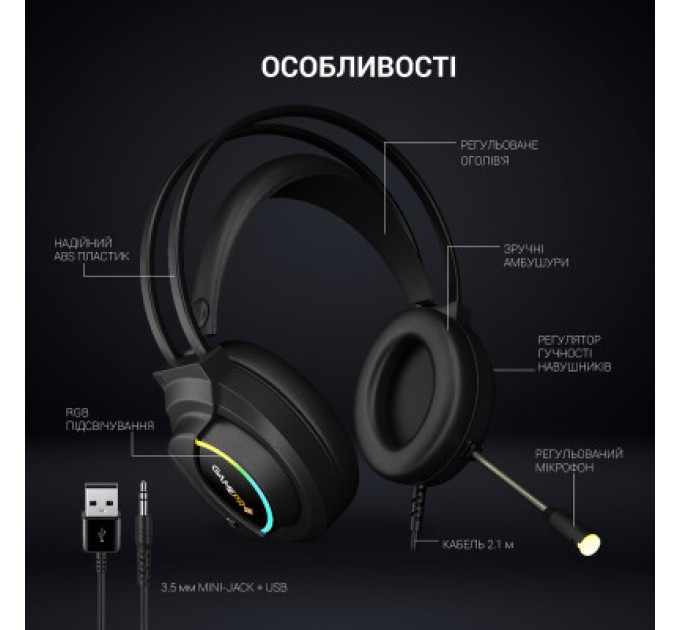 Навушники GamePro HS565 Nitro Black (HS565)