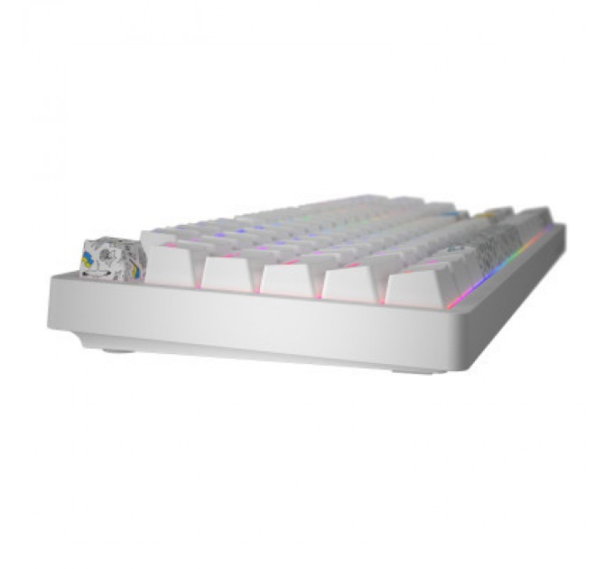 Hator Клавіатура Hator Rockfall 2 Mecha TKL Authentic Edition Aurum Milky Way Silent USB White (HTK-531)