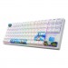 Клавіатура Hator Rockfall 2 Mecha TKL Authentic Edition Aurum Milky Way Silent USB Fighting Cats (HTK-532)