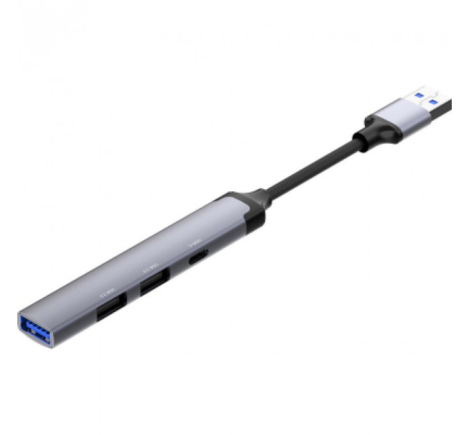 Концентратор ColorWay USB-A 4-в-1 USB2.0х3/USB3.0 (CW-HUB05)