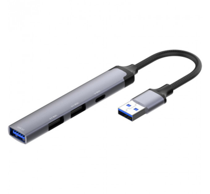 Концентратор ColorWay USB-A 4-в-1 USB2.0х3/USB3.0 (CW-HUB05)