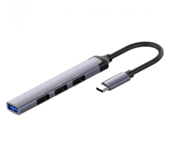Концентратор ColorWay USB-C 4-в-1 USB2.0х3/USB3.0 (CW-HUB04)