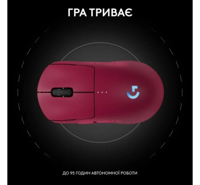 Мишка Logitech G Pro 2 Lightspeed Wireless Magenta (910-007309)