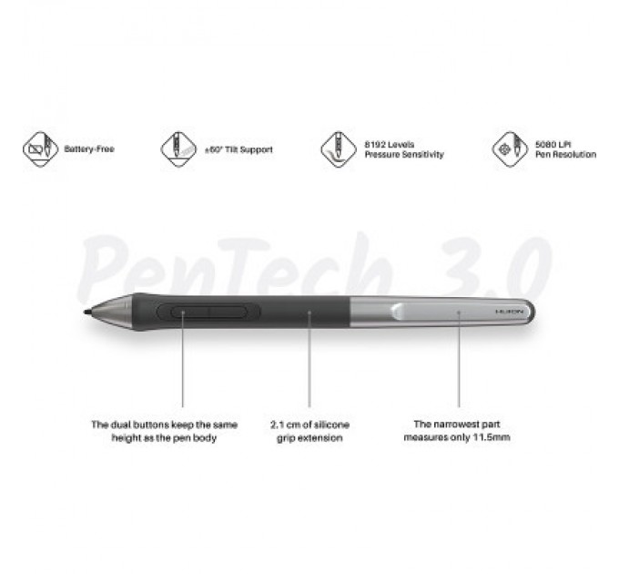 Графічний планшет Huion Inspiroy 2 L (H1061P)