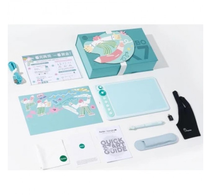 Графічний планшет Parblo Intangbo X7 Green (INTANGBOX7G)