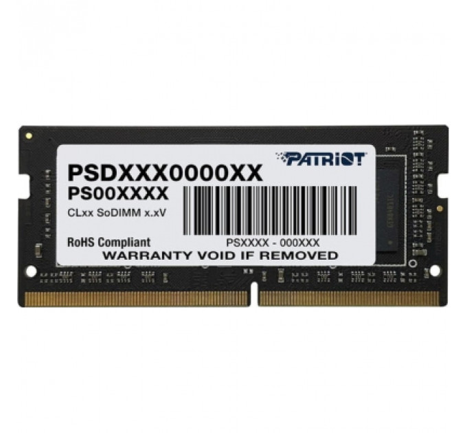 Модуль пам'яті для ноутбука SoDIMM DDR4 8GB 2666 MHz Patriot (PSD48G26662S)