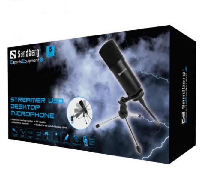 Мікрофон Sandberg Desk Microphone USB (126-09)