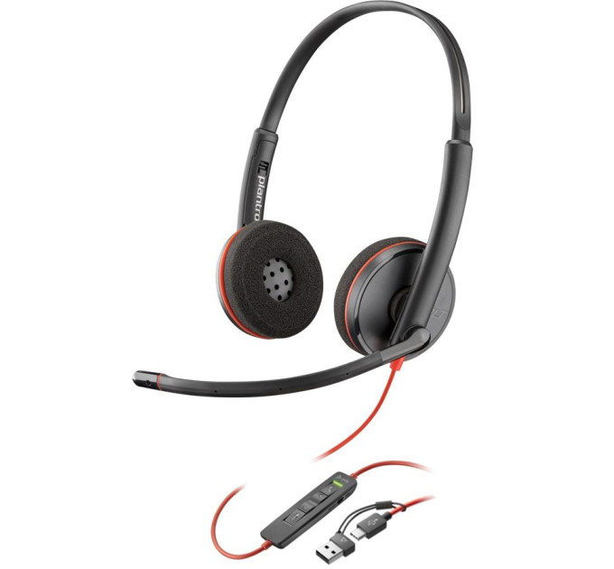 Poly Навушники Poly Blackwire 3220 USB-A/C (8X228AA)