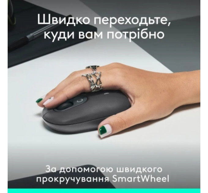 Мишка Logitech POP Mouse With Emoji Bluetooth Graphite (910-007412)