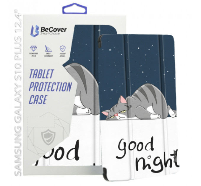 Чохол до планшета BeCover Smart Case Samsung Galaxy Tab S10 Plus (SM-X820/SM-X826) 12.4" Good Night (712244)