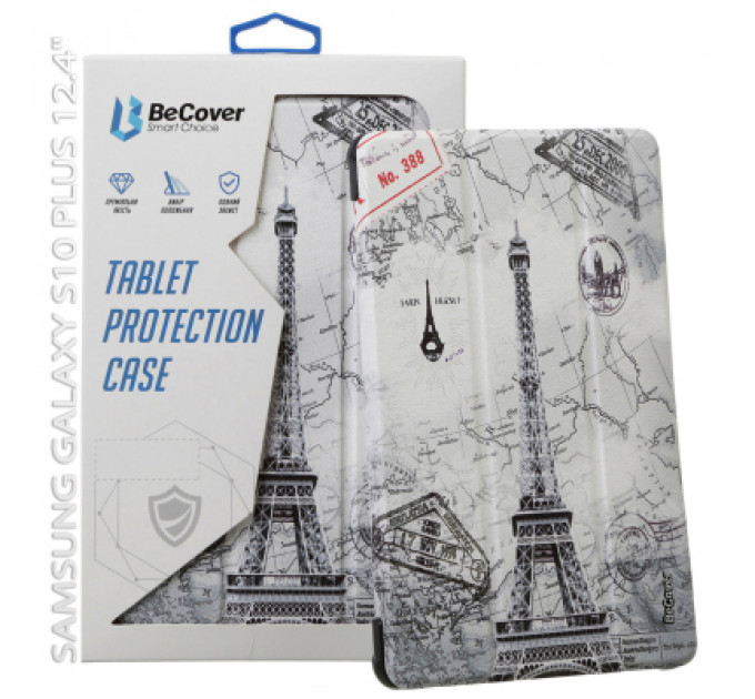 Чохол до планшета BeCover Smart Case Samsung Galaxy Tab S10 Plus (SM-X820/SM-X826) 12.4" Paris (712246)