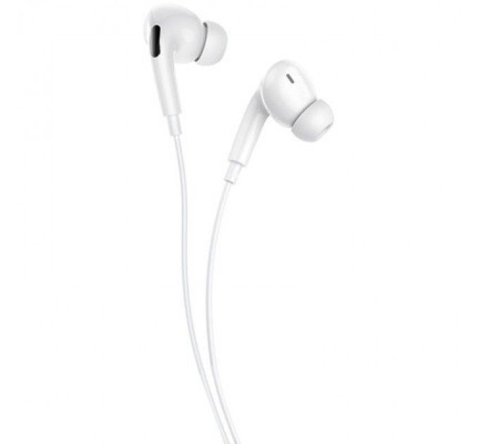 Навушники Denmen HF DR06 3.5mm 1.2 м White (DE-DR06-WH)