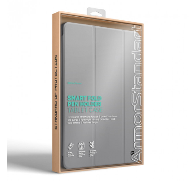 Чохол до планшета Armorstandart Smart Fold Pen Apple iPad Pro 11 (2024) Light Grey (ARM78132)